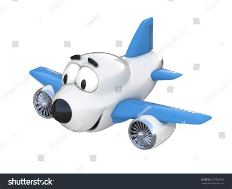 Cartoon Airplane Smiling Face Stock Illustration 257823091 | Shutterstock