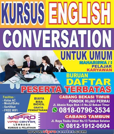 Kursus Bahasa Inggris Di Bekasi Dan Pelatihan