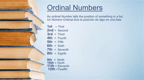 Ordinal numbers | PPT