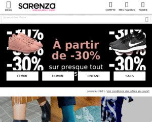 Code Promo Sarenza Janvier 2025 20 réduction 2 9 en Cashback