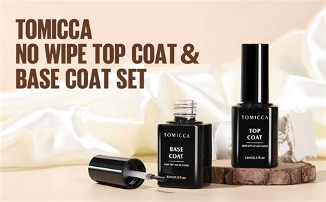 Tomicca Base Coat Top Coat Uv Nagellack Set 2 15ml Base Coat Und No