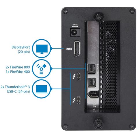 Thunderbolt 3 To Firewire Adapter External Pci Enclosure Pcie Card Plus Tb3