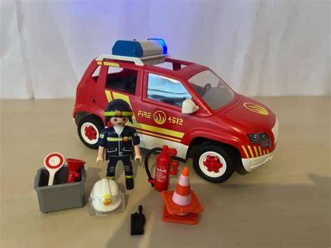 Playmobil Voiture Pompier Intervention Personnage V Hicule