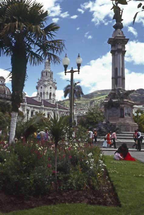 Quito Ecuador Stock Image Image Of Plants People Trees 59609343