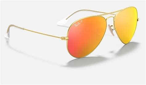 Culos De Sol Ray Ban Rb Aviador Vermelho Espelhado