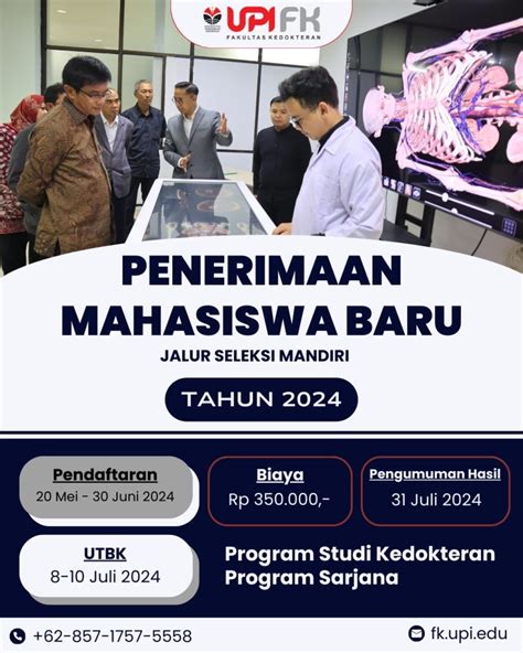 Penerimaan Mahasiswa Baru Fakultas Kedokteran Upi Jalur Seleksi Mandiri