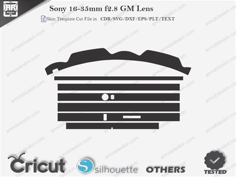 Sony 16 35mm F28 Gm Lens Skin Template Vector Armobileskin