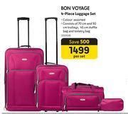 Bon Voyage 4 Piece Luggage Set Per Set Offer At Makro