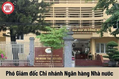 Người giữ chức vụ Phó Giám đốc Chi nhánh Ngân hàng Nhà nước có những