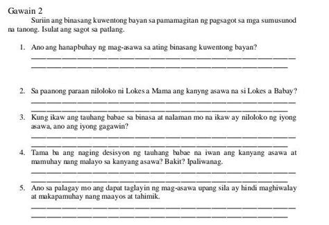 Ang Kwento Po Ay Munting Ibon Kwentong Bayan Plss Pasagot Brainly Ph