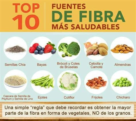 Top 10 Fuentes De Fibras Más Saludables Alimentos Con Fibra