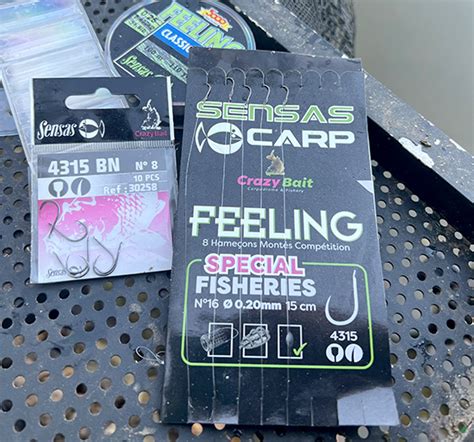 Sensas Gebundene Haken Crazy Bait Barbless Sensas