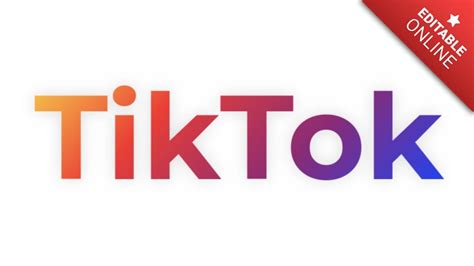 Tiktok Moderno Blanco Sobre Fondo Degradado Generador De Efectos De