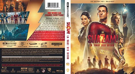 Jaquette Dvd De Shazam La Rage Des Dieux 4k Custom Blu Ray Cinéma Passion