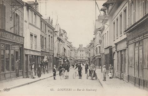 Louviers Rue Du Neubourg Carte Postale Ancienne Et Vue D Hier Et