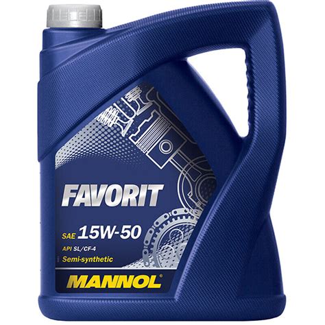 12L MANNOL Motoröl Favorit 15W 50 API SL CF CF 4 inkl Schlauch