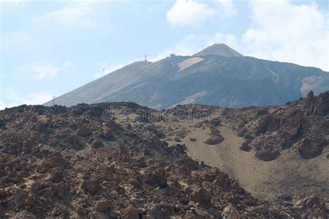 G Rski Wulkan Teide Na Wyspach Kanaryjskich Tenerife Hiszpania Obraz