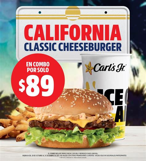 Promoci N Carl S Jr California Classic Cheeseburger En Combo A S Lo