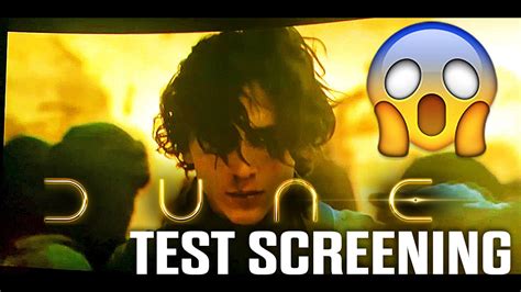 Dune Movie Test Screening Reactions And Reviews Youtube