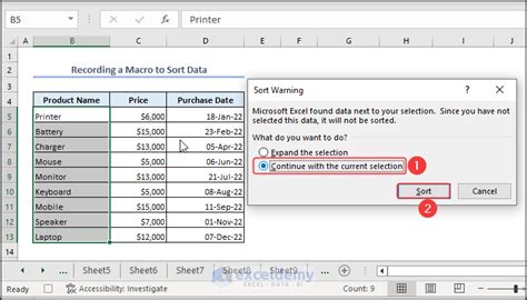 Excel Vba To Sort Column Ascending Examples Exceldemy