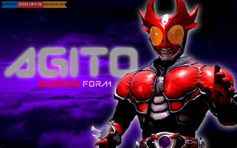 Agito Burning Form Kamen Rider Rider Superhero