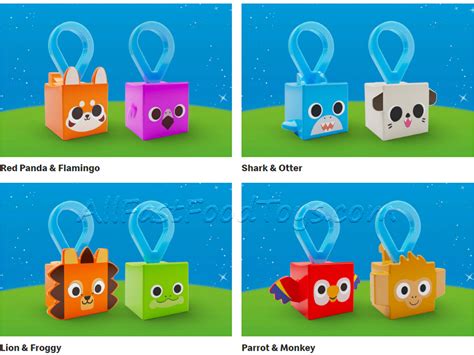 McDonald S Pet Simulator Happy Meal Toys Display Complete Set Of 10 Toy