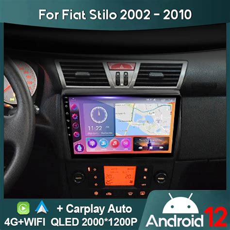 Mamsm Autoradio Pour Fiat Stilo Android Limitation Lecteur