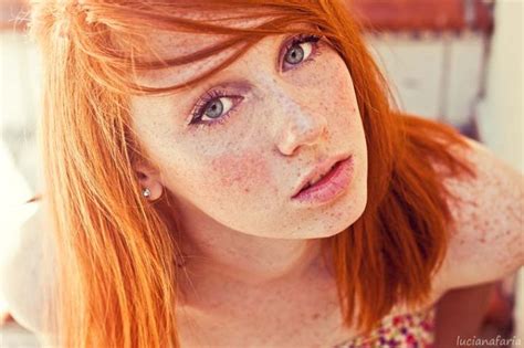 Beautiful Freckled Redhead Portrait Photography Downgraf Design