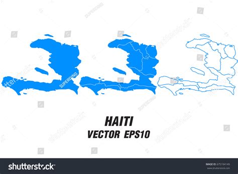 Set Vector Maps Vector Map Of Haiti Vector Royalty Free Stock