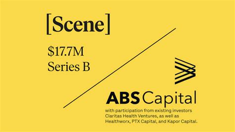 Scene Health Secures 177 Million Series B Financing Led By Abs