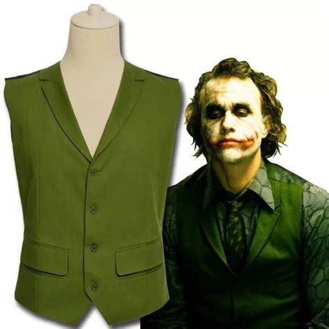 Heath Ledger Cosplay Suit Halloween Mens Movie The Dark Knight Joker