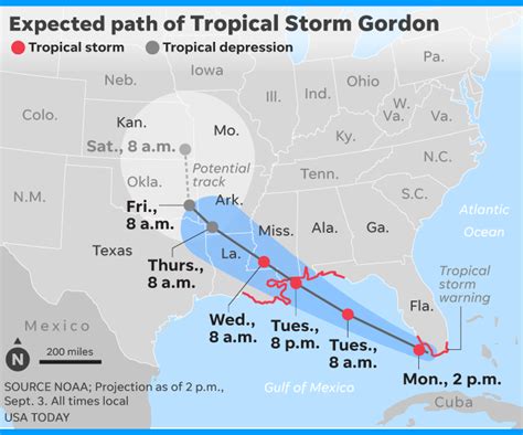 Tropical Storm Gordon 2024 Map - Janaya Marylou