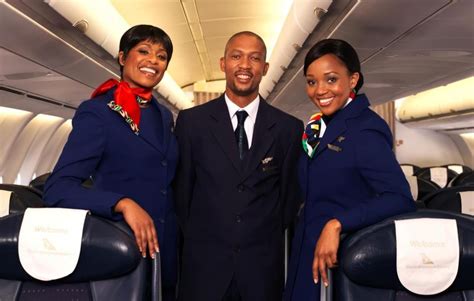 South African Airways Cabin Crew Look At Those Smiles And How Neat And