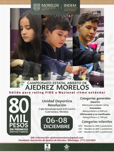 Campeonato Estatal Abierto De Ajedrez Morelos Federaci N