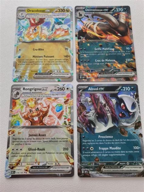 Carte Pokemon Lot Cartes Ex Ultra Rare Ecarlate Et Violet Neuf Eur