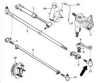 Rótula dirección izquierda Jeep 52005739 Recambios accesorios 4x4