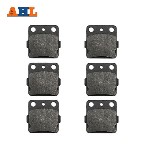 Ahl 3 Pairs Front Rear Motorcycle Brake Pads For Suzuki Atv Ltz 400