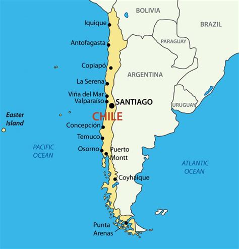 Concepcion Chile map - Map of concepcion Chile (South America - Americas)