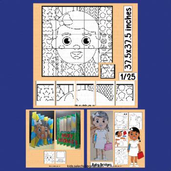 Ruby Bridges Craft Coloring Activities Black History Month Posters