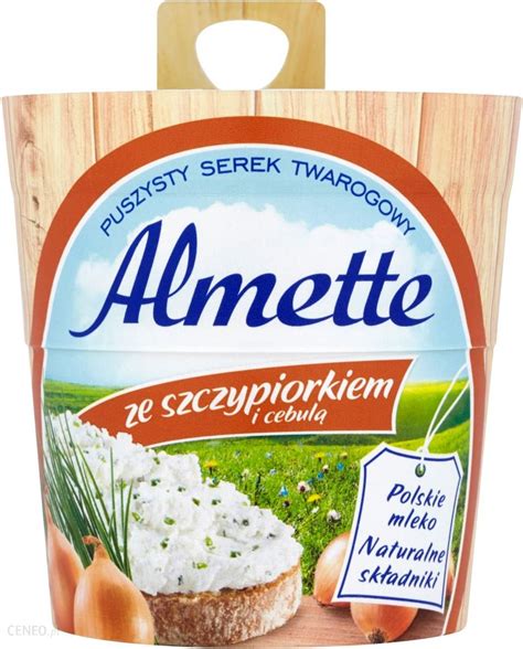 Almette ze szczypiorkiem i cebulą Puszysty serek twarogowy 150 g Ceny