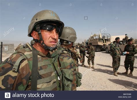 Afghan National Army Ana Soldiers In Tarin Kowt Afghanistan Stock