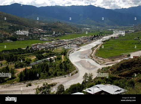 Areal View Of Paro Bhutan Stock Photo Alamy