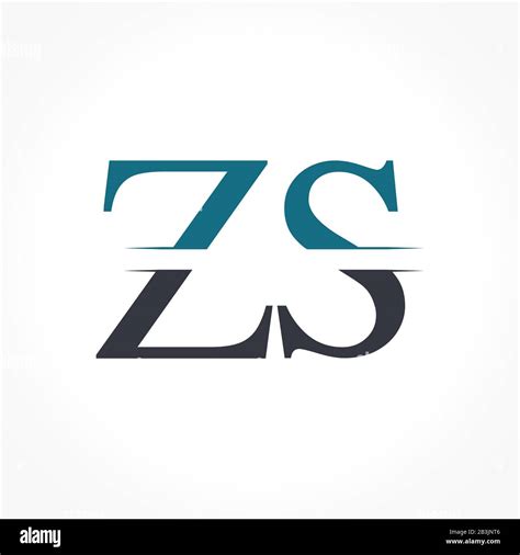 Initial ZS Logo Design Vector Template Creative Letter ZS Business