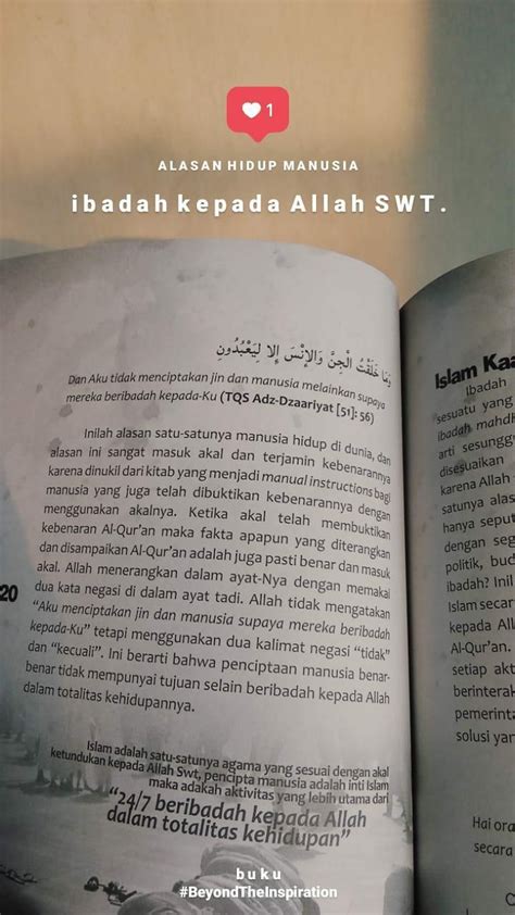 Alasan Hidup Manusia Ibadah Kepada Allah Swt