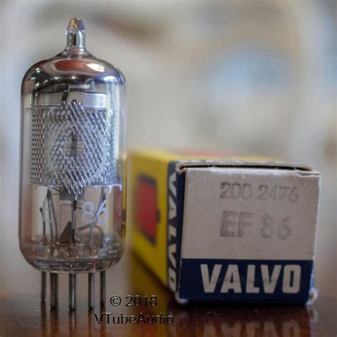 Ef86 Valvo Hamburg Vacuum Tube Silver Shield Mesh Plate 1957 Nosnib