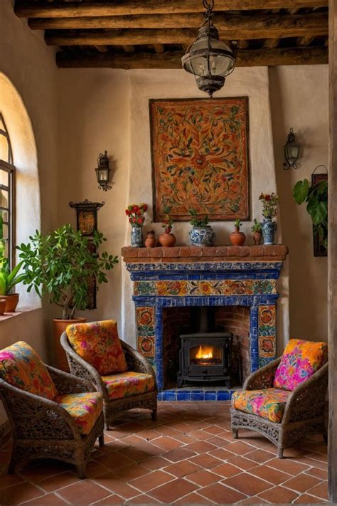 Authentic Mexican Hacienda Interior in 2024 | Mexican home design ...