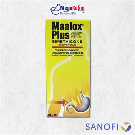 Maalox Plus Suspension 250ml Lazada