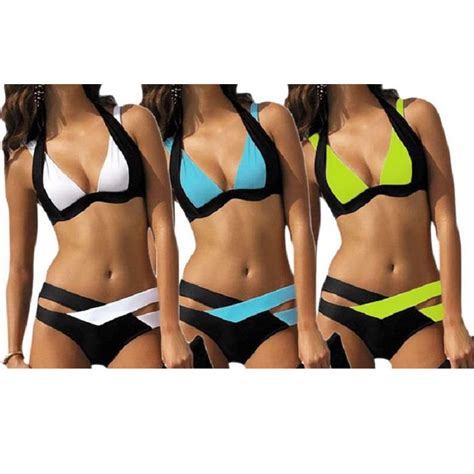 Bikini Str J K Pielowy Dwucz Ciowy Fioletowy Xl Allegro Pl