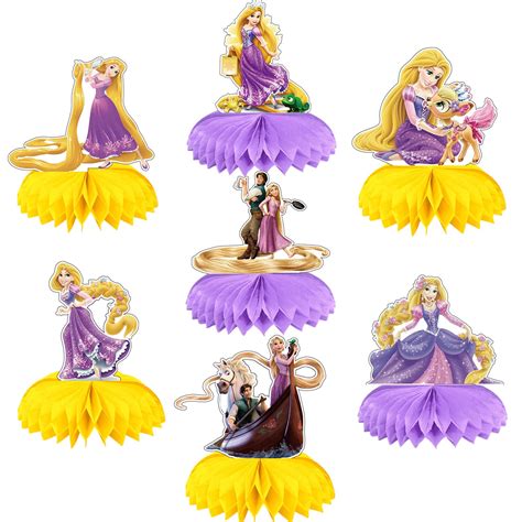 Buy Rapunzel Party Decorations Honeycomb Centerpiece Pieces Princess