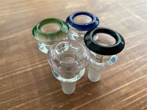 14mm Male Glass Slide Bowl 4 Colors Available